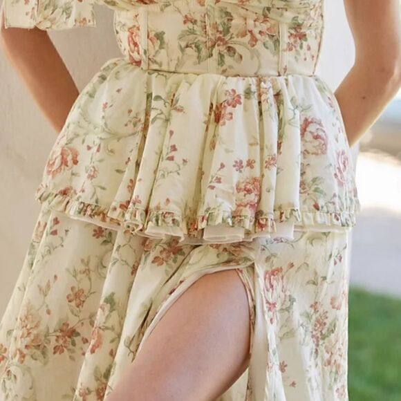 Chesley Cottagecore Floral Mini Dress | SZ M - Picture 13 of 13